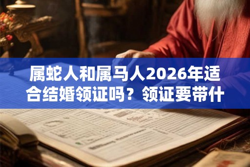 属蛇人和属马人2026年适合结婚领证吗？领证要带什么？