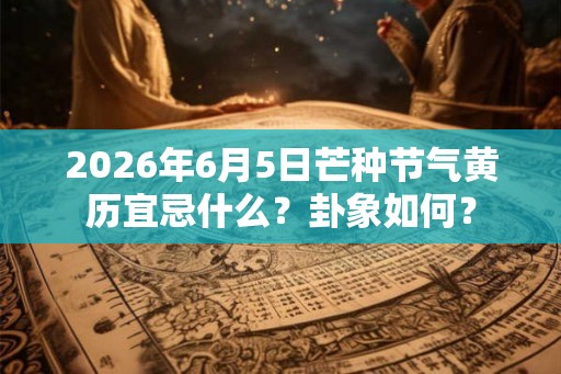 2026年6月5日芒种节气黄历宜忌什么？卦象如何？