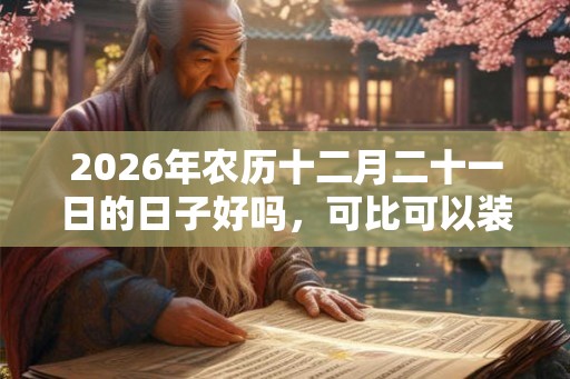2026年农历十二月二十一日的日子好吗，可比可以装修？