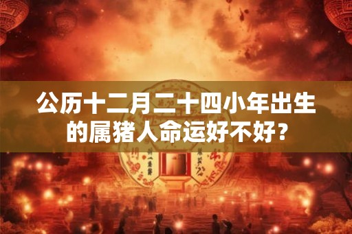 公历十二月二十四小年出生的属猪人命运好不好？
