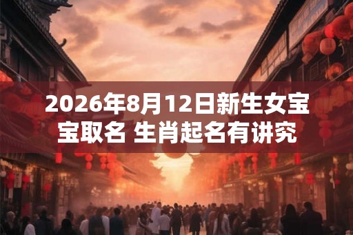 2026年8月12日新生女宝宝取名 生肖起名有讲究 2026年8月12日新生女宝宝取名 生肖起名有讲究