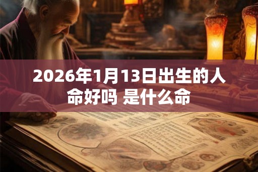2026年1月13日出生的人命好吗 是什么命 2026年1月13日出生的人命好吗 是什么命