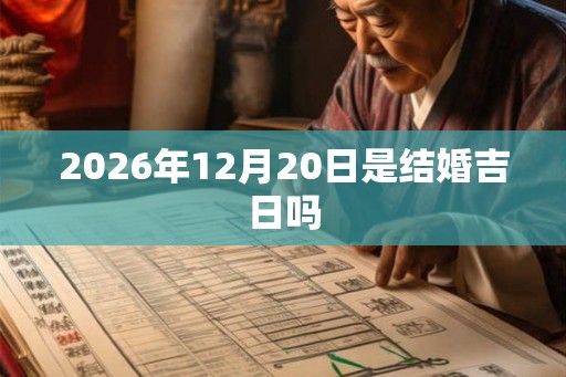 2026年12月20日是结婚吉日吗