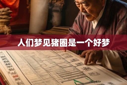 人们梦见猪圈是一个好梦 人们梦见猪圈是一个好梦