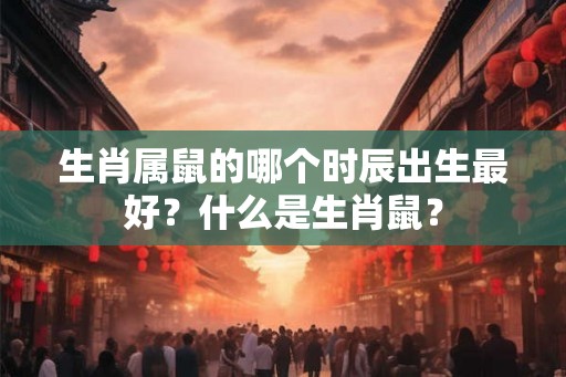生肖属鼠的哪个时辰出生最好？什么是生肖鼠？