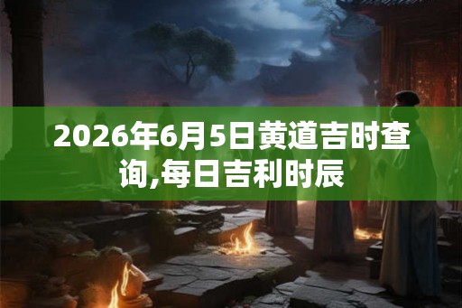 2026年6月5日黄道吉时查询,每日吉利时辰