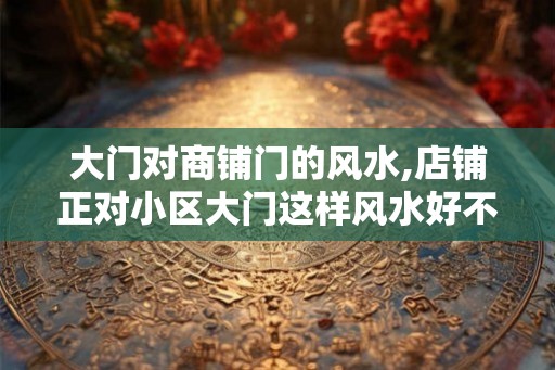 大门对商铺门的风水,店铺正对小区大门这样风水好不好