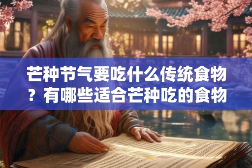 芒种节气要吃什么传统食物？有哪些适合芒种吃的食物