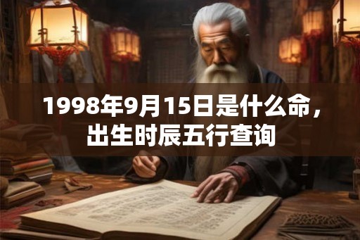 1998年9月15日是什么命,出生时辰五行查询 1998年9月15日是什么命,出生时辰五行查询