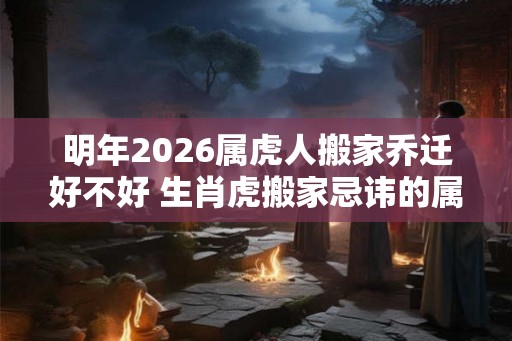 明年2026属虎人搬家乔迁好不好 生肖虎搬家忌讳的属相
