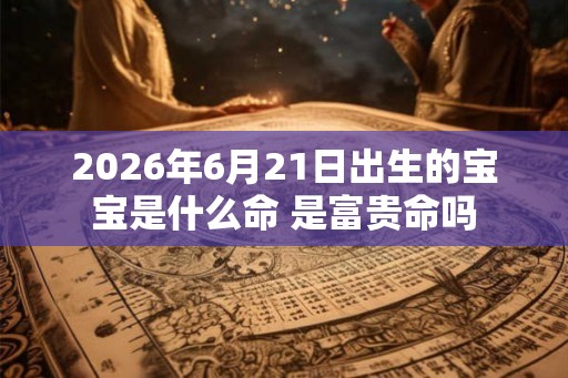 2026年6月21日出生的宝宝是什么命 是富贵命吗 2026年6月21日出生的宝宝是什么命 是富贵命吗