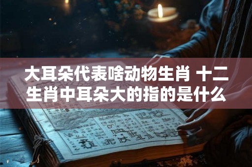大耳朵代表啥动物生肖 十二生肖中耳朵大的指的是什么动物？