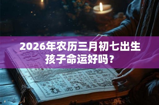 2026年农历三月初七出生孩子命运好吗？