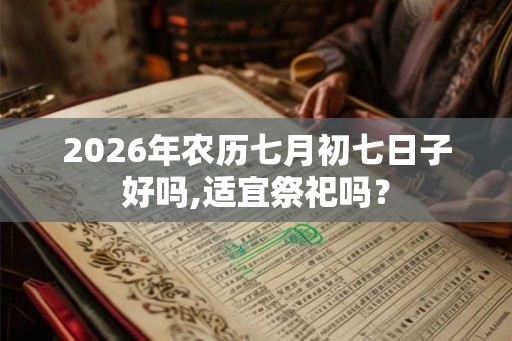 2026年农历七月初七日子好吗,适宜祭祀吗？