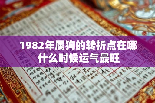1982年属狗的转折点在哪 什么时候运气最旺