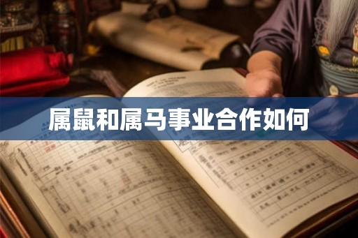 属鼠和属马事业合作如何