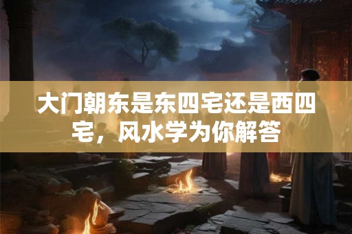 大门朝东是东四宅还是西四宅，风水学为你解答