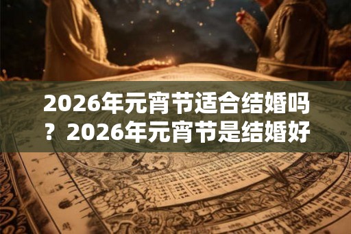 2026年元宵节适合结婚吗？2026年元宵节是结婚好日子吗？
