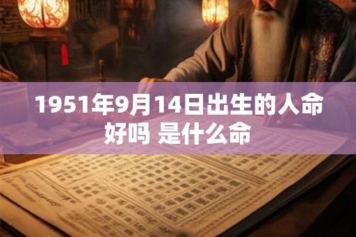 1951年9月14日出生的人命好吗 是什么命