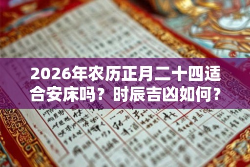 2026年农历正月二十四适合安床吗?时辰吉凶如何? 2026年农历正月二十四适合安床吗?时辰吉凶如何?