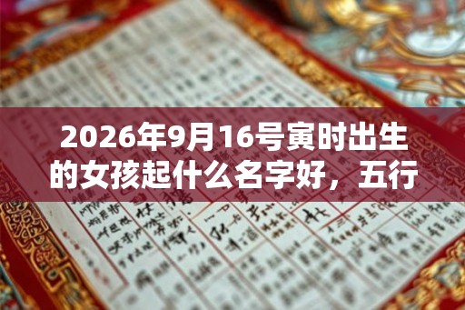 2026年9月16号寅时出生的女孩起什么名字好,五行属什么 2026年9月16号寅时出生的女孩起什么名字好,五行属什么