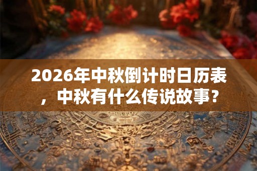 2026年中秋倒计时日历表,中秋有什么传说故事? 2026年中秋倒计时日历表,中秋有什么传说故事?