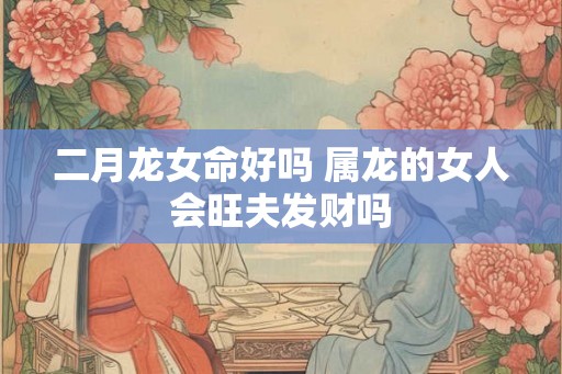 二月龙女命好吗 属龙的女人会旺夫发财吗
