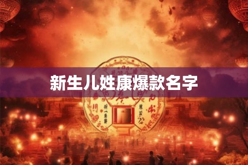 新生儿姓康爆款名字