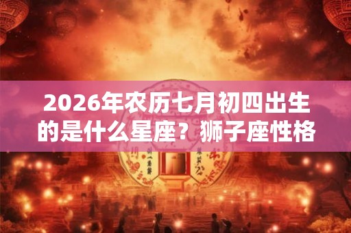 2026年农历七月初四出生的是什么星座？狮子座性格有何缺点呢？