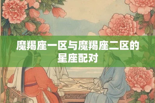 魔羯座一区与魔羯座二区的星座配对