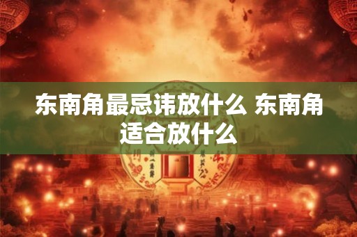 东南角最忌讳放什么 东南角适合放什么