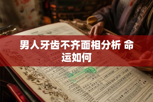 男人牙齿不齐面相分析 命运如何