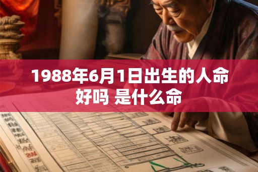 1988年6月1日出生的人命好吗 是什么命