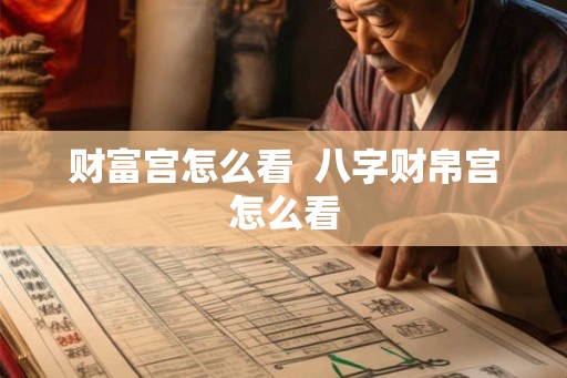 财富宫怎么看 八字财帛宫怎么看 财富宫怎么看 八字财帛宫怎么看