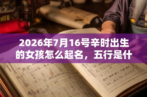2026年7月16号辛时出生的女孩怎么起名，五行是什么？