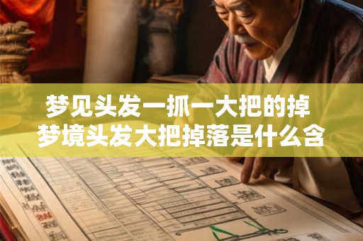 梦见头发一抓一大把的掉 梦境头发大把掉落是什么含义