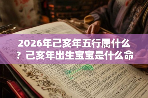 2026年己亥年五行属什么？己亥年出生宝宝是什么命？