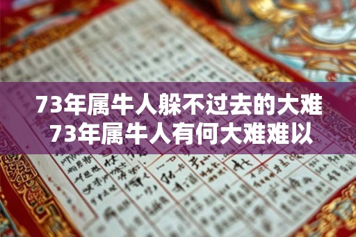 73年属牛人躲不过去的大难 73年属牛人有何大难难以躲避