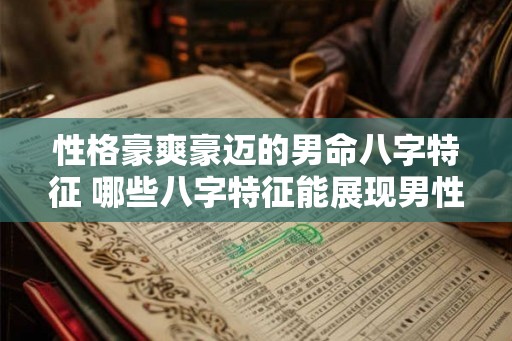 性格豪爽豪迈的男命八字特征 哪些八字特征能展现男性豪爽豪迈的性格