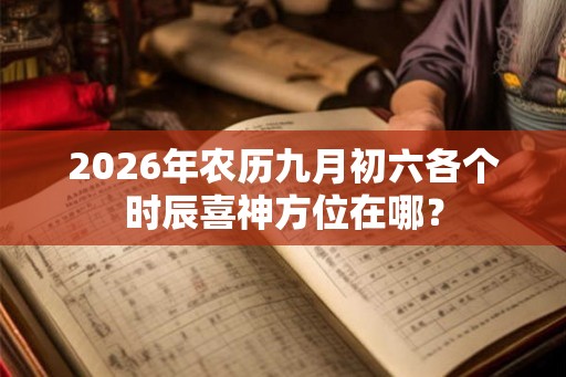 2026年农历九月初六各个时辰喜神方位在哪? 2026年农历九月初六各个时辰喜神方位在哪?