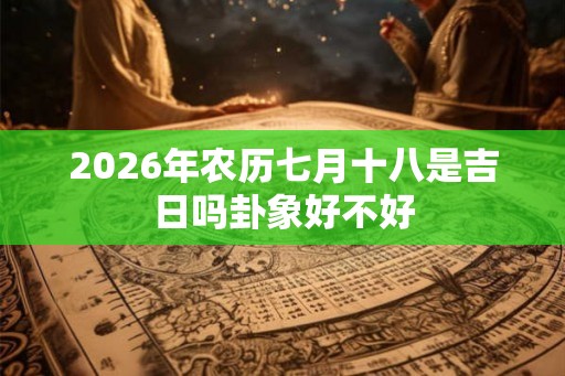 2026年农历七月十八是吉日吗卦象好不好