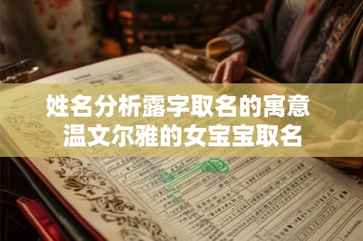 姓名分析露字取名的寓意 温文尔雅的女宝宝取名