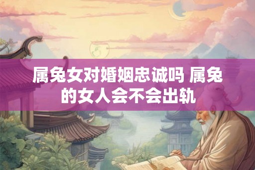 属兔女对婚姻忠诚吗 属兔的女人会不会出轨