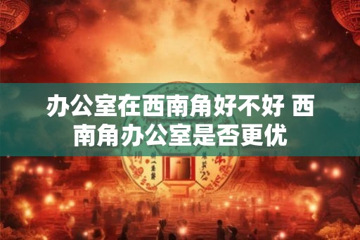 办公室在西南角好不好 西南角办公室是否更优