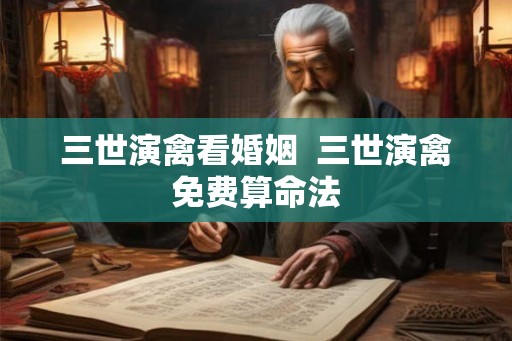 三世演禽看婚姻  三世演禽免费算命法