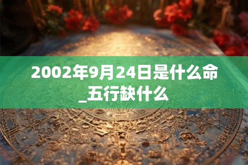 2002年9月24日是什么命_五行缺什么