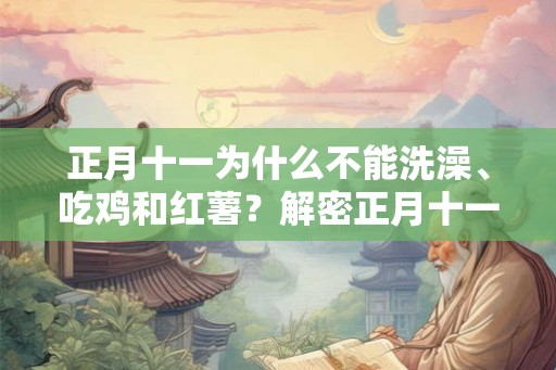 正月十一为什么不能洗澡、吃鸡和红薯？解密正月十一的禁忌