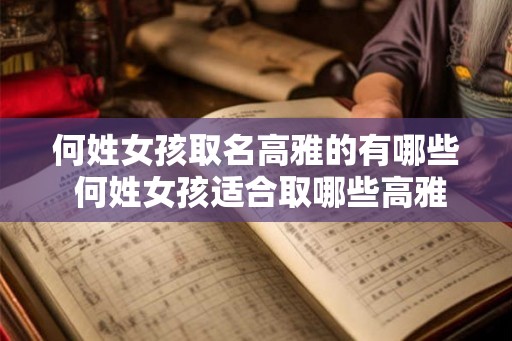 何姓女孩取名高雅的有哪些 何姓女孩适合取哪些高雅的名字 何姓女孩取名高雅的有哪些 何姓女孩适合取哪些高雅的名字