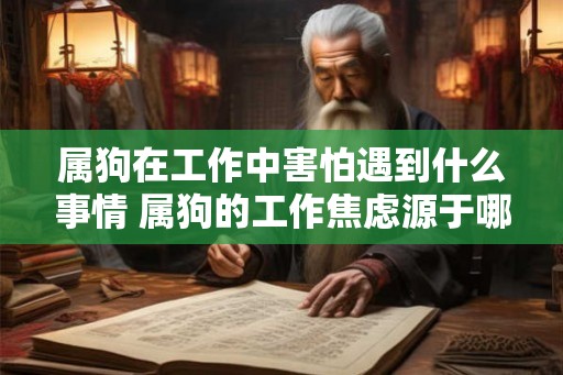 属狗在工作中害怕遇到什么事情 属狗的工作焦虑源于哪些原因