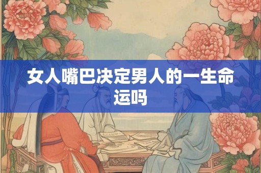 女人嘴巴决定男人的一生命运吗